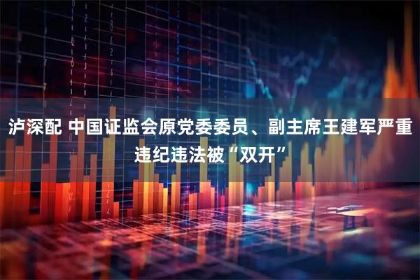泸深配 中国证监会原党委委员、副主席王建军严重违纪违法被“双开”